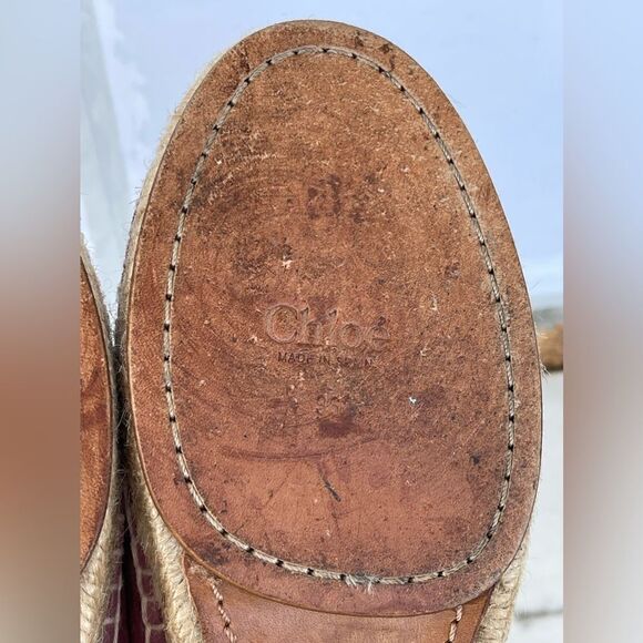 CHLOÉ
'LAUREN' SUEDE ESPADRILLES SIZE 36 - Picture 8 of 12